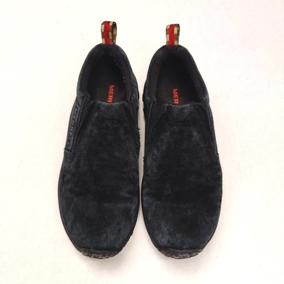 Merrell Jungle Moc Black Suede Slip On Shoes Women’s  Size 8 - Picture 2 of 8